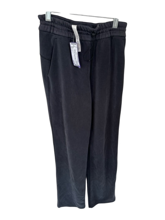 Lululemon Size 4 Dark Gray Polyester Blend Straight Cut Drawstring Sweatpants Dark Gray / 4