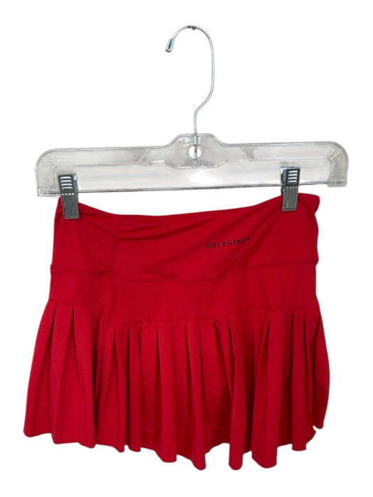 Gold Hinge Size Est S Red Pleated Built in Shorts Athletic Skort Red / Est S
