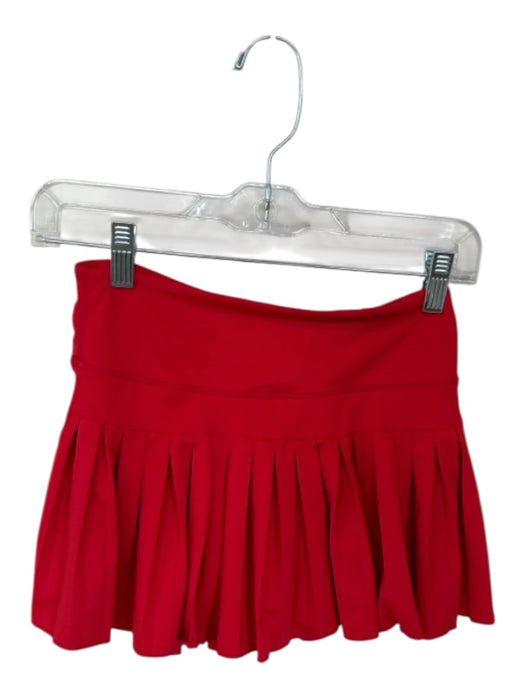 Gold Hinge Size Est S Red Pleated Built in Shorts Athletic Skort Red / Est S