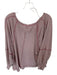 We The Free Size S Pink Long Sleeve Cotton Back Oversized Top Pink / S
