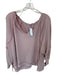We The Free Size S Pink Long Sleeve Cotton Back Oversized Top Pink / S