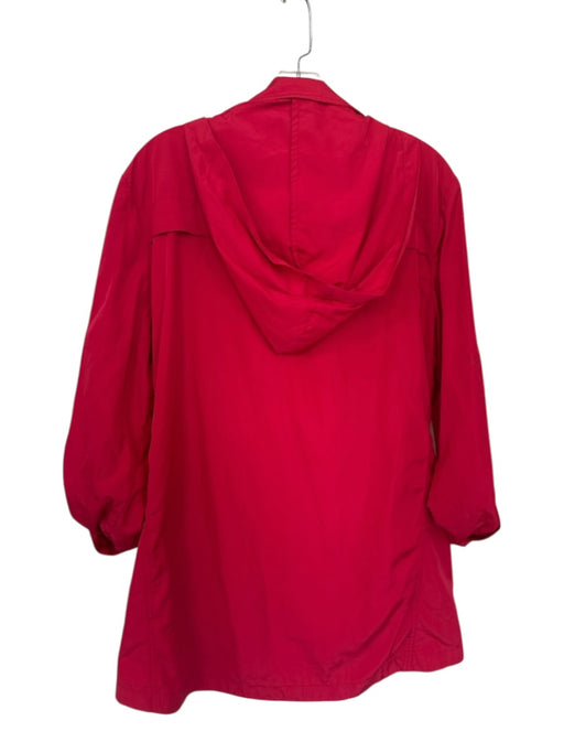 Ciao Milano Size M Fire Engine Red Polyester Hood Gold detail Pockets Jacket Fire Engine Red / M