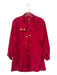 Ciao Milano Size M Fire Engine Red Polyester Hood Gold detail Pockets Jacket Fire Engine Red / M