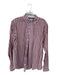 Johnnie-O Size L Brown & Pink Cotton Gingham Collared Button Down Men's Shirt Brown & Pink / L