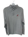 Peter Millar Heather Gray Cotton logo Quarter Zip Men's Pullover Heather Gray / M