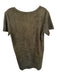 Vici Size L Dark Green Vegan Suede Short Sleeve shift Dress Dark Green / L