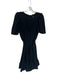 Shoshanna Size 10 Black Triacetate Blend Ruffle Hem Belt Short Sleeve Dress Black / 10