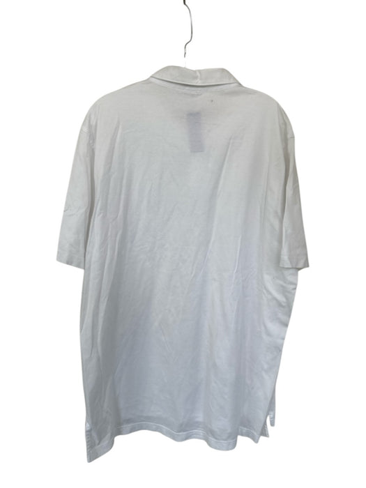 Peter Millar Size XL White Cotton Collar Men's Polo White / XL