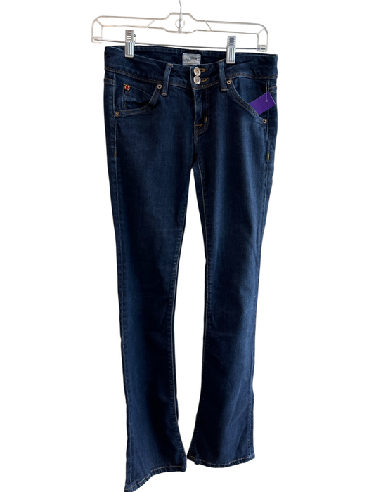 Hudson Size 25 Dark Wash Cotton Skinny Low Rise 5 Pocket Zip Fly Jeans Dark Wash / 25