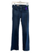 AG Size 25R Dark Wash Tencel Blend 5 Pocket Low Rise Zip Up Straight Leg Jeans Dark Wash / 25R