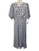 Hill House Size S White, Blue & Green Viscose & Linen Floral Back Zip Dress White, Blue & Green / S