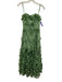Helsi Size S Light Green Polyester Floral Applique Mesh Overlay Back Zip Dress Light Green / S