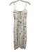 Reformation Size 2 White & Multi Linen Embroidered Insect Spaghetti Strap Dress White & Multi / 2
