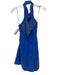 Elliatt Size S Blue Cupro Blend Halter Tie Back Back Zip Mini Romper Blue / S