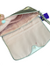 Coach Silver Leather Wristlet Snap Closure Lined Silver hardware Bag Silver / Small