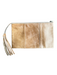 No Brand Brown Manmade Material Zip Close Clutch Snakeskin detail Bag Brown / Small