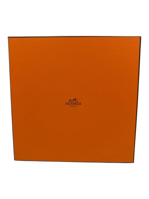 Hermes Orange, White, Gold Silk Square Brides de Gala rolled hem scarf Orange, White, Gold / Mini