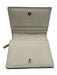 Gucci Cream, Gray, Black Leather & Canvas Snap Button Guccissima Wallets Cream, Gray, Black