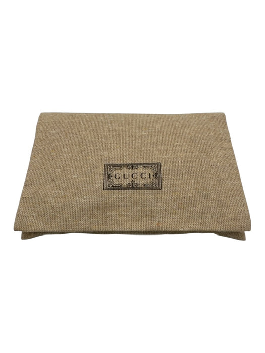 Gucci Cream, Gray, Black Leather & Canvas Snap Button Guccissima Wallets Cream, Gray, Black