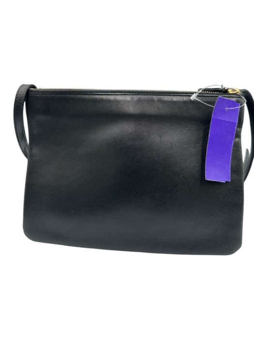 Celine Black Leather Zip Top Multi attachment Gold Hardware Dust Bag Incl. Bag Black / Large