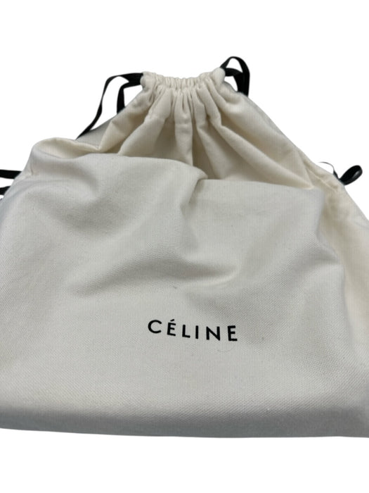 Celine Black Leather Zip Top Multi attachment Gold Hardware Dust Bag Incl. Bag Black / Large