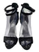 Giuseppe Zanotti Shoe Size 38 Blue, Red, Black Leather Suede open toe Pumps Blue, Red, Black / 38