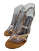 Alexander Wang Shoe Size 37.5 Tan Brown Leather & PVC Toe Strap Slingback Pumps Tan Brown / 37.5