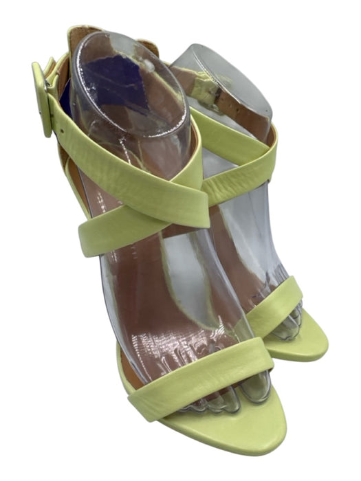 Giuseppe Zanotti Shoe Size 38 Light Green Leather Criss Cross toe strap Pumps Light Green / 38