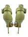 Giuseppe Zanotti Shoe Size 38 Light Green Leather Criss Cross toe strap Pumps Light Green / 38
