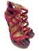 Christian Louboutin Shoe Size 37 Pink, Purple, Silver Leather Suede Espadrille Pink, Purple, Silver / 37