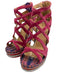 Christian Louboutin Shoe Size 37 Pink, Purple, Silver Leather Suede Espadrille Pink, Purple, Silver / 37