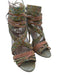 Sophia Webster Shoe Size 38.5 Pink, Blue, Green Leather open toe Beaded Pumps Pink, Blue, Green / 38.5