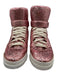 Givenchy Shoe Size 38 Pink Leather Upper Lace Up Glitter High Top Sneakers Pink / 38
