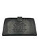 Chanel Black Caviar Leather Snap Button Interlocking CC Bifold Wallets Black