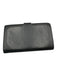 Chanel Black Caviar Leather Snap Button Interlocking CC Bifold Wallets Black