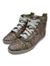 Christian Louboutin Shoe Size 39.5 Pink & Gold Leather Upper Round Toe Sneakers Pink & Gold / 39.5