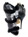 Giuseppe Zanotti Shoe Size 38 Black Leather Toe Strap Mink Trim Back Zip Pumps Black / 38