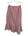 Wayf Size XS/S Red & White Polyester Blend Striped Ruffle Detail Midi Skirt Set Red & White / XS/S