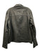 ALLSAINTS NWT Size L Black Leather Solid Zip UP Men's Jacket Black / L