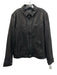 ALLSAINTS NWT Size L Black Leather Solid Zip UP Men's Jacket Black / L