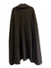 Saint Laurent Rive Gauche Size 38 Dark Brown Wool Collar Hook & Eye Cape Coat Dark Brown / 38