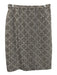 Escada Size 44/42 White, Black, Beige New Wool Blend Hook & Eye Collar Skirt Set White, Black, Beige / 44/42