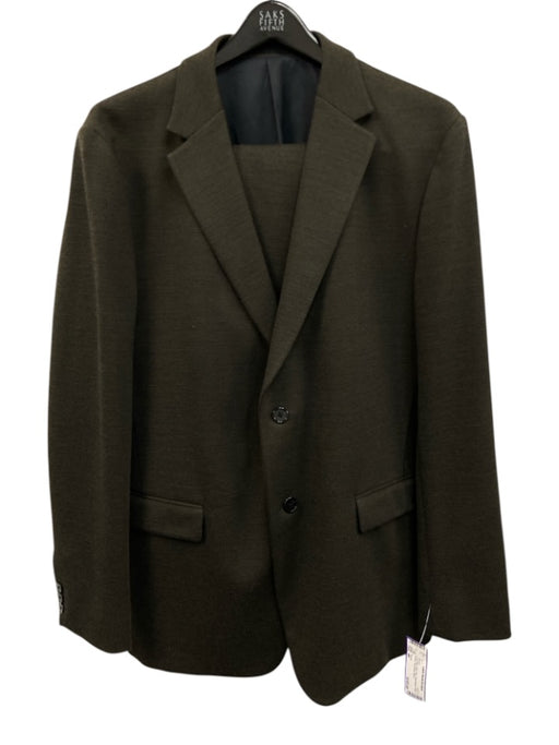 Theory Like New Dark Gray Wool Blend Solid 2 Button Men's Blazer Dark Gray / 44