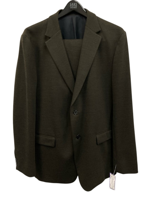Theory Like New Dark Gray Wool Blend Solid 2 Button Men's Blazer Dark Gray / 44
