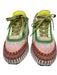 Chloe Shoe Size 36 Multi Color Textile Woven Platform Lace Up Speckled Sneakers Multi Color / 36