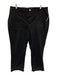 Pilcro Size 34 Black Cotton Blend Patch Pocket Raw Hem Button & Zip Fly Pants Black / 34