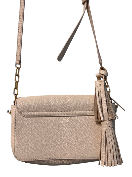 Tory Burch Light Pink Leather Crossbody Magnetic Closure Gold Hardware Bag Light Pink / Small