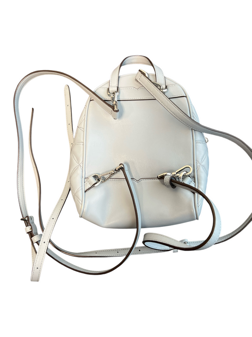 Kate Spade Light Blue Leather Silver Hardware Backpack Zip Close Quilted Bag Light Blue / Small