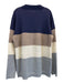 Off White AS IS Size M Blue & Multi Wool Color Block Distressed Men's Sweater Blue & Multi / M