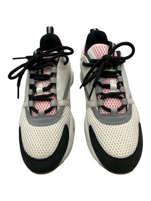 Dior Shoe Size 44 White & Multi Leather & Mesh Low Top Lace Up Men's Shoes White & Multi / 44